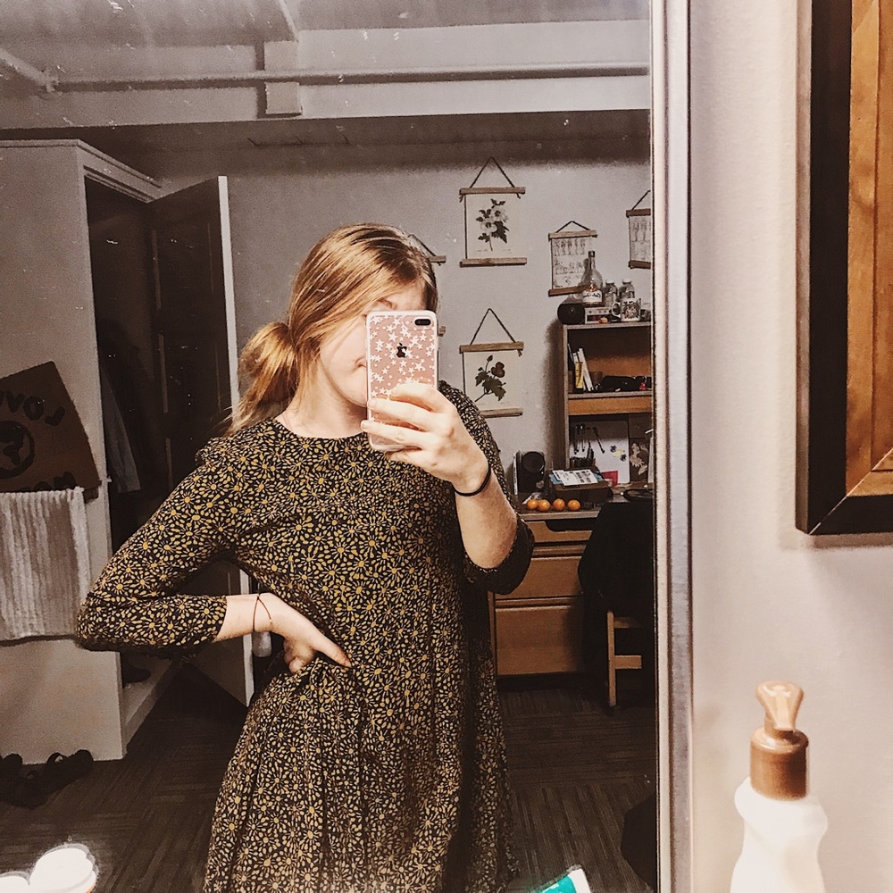 Floral Patterned H&M Swing Dress